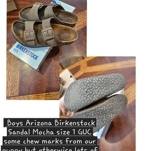Kids Birkenstock GUC Arizona Mocha size 1